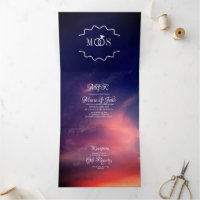 Moderne prachtige roze zonsondergang hemel donkere