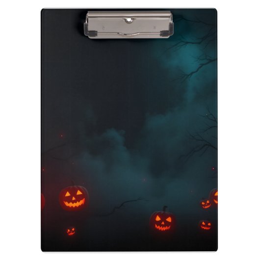 Moderne Premium Halloween-merkdesign Klembord (Voorkant)