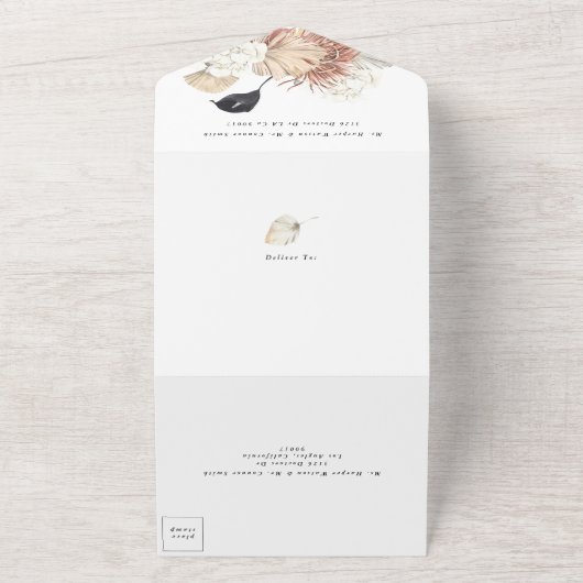 Moderne Premium - kruistocht met grote porties All In One Uitnodiging (Buitenkant)