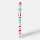 Moderne Preppy Cyaan Magenta Gepersonaliseerde Naa Case-Mate iPhone Case (Achterkant / Rechts)