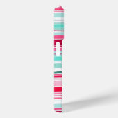 Moderne Preppy Cyaan Magenta Gepersonaliseerde Naa Case-Mate iPhone Case (Achterkant / Rechts)