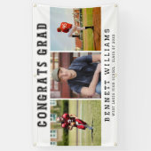Moderne Preppy Gefeliciteerd Afgestudeerd Foto Col Spandoek (Verticaal)