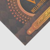 Moderne Preppy Gepersonaliseerde Monogram Familien Tissuepapier (Detail)