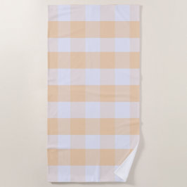 Moderne Preppy Gingham Strandlaken
