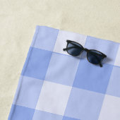 Moderne Preppy Gingham Strandlaken (In situ)