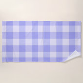 Moderne Preppy Gingham Strandlaken (Voorkant)