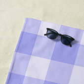 Moderne Preppy Gingham Strandlaken (In situ)