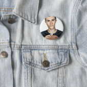 Moderne Preppy herdenken schoolteam spelers Ronde Button 5,7 Cm (In situ)