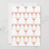 Moderne Preppy Parels & Prosecco Moederdag Party Kaart (Achterkant)