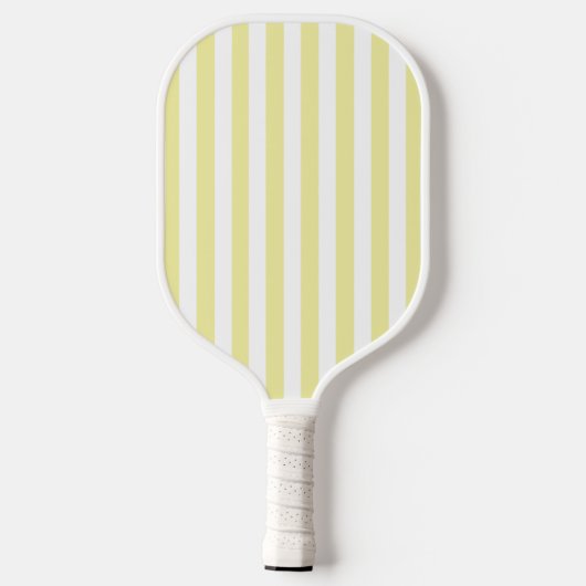 Moderne Preppy Pastel Geel Monogrammed Vrouwelijk Pickleball Paddle (Achterkant)