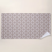Moderne Preppy Print Strandlaken (Voorkant)