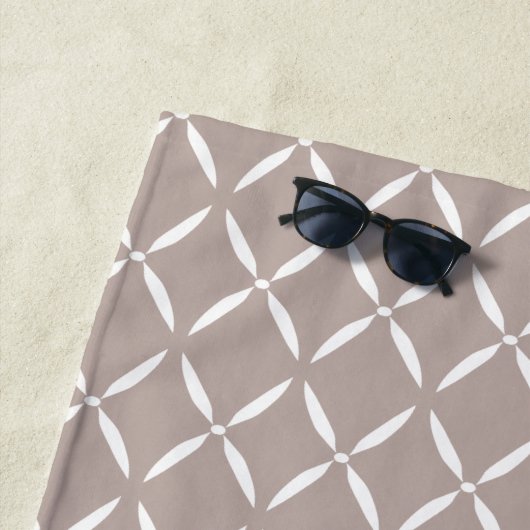 Moderne Preppy Print Strandlaken (In situ)