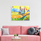 Moderne pressionistische kunstzomerrecensie canvas afdruk (Insitu (Woonkamer))