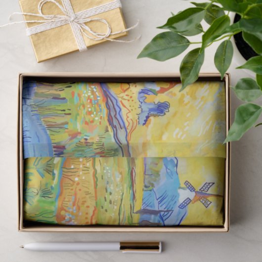 Moderne pressionistische kunstzomerrecensie tissuepapier (Geschenk)