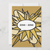 Moderne pret 50e gouden huwelijksjubileum kaart (Achterkant)