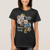 Moderne pret custom 9 afbeeldingen collage gezinsf t-shirt (Voorkant)