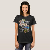 Moderne pret custom 9 afbeeldingen collage gezinsf t-shirt (Voorkant volledig)