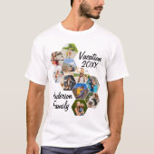 Moderne pret custom 9 afbeeldingen collage gezinsf t-shirt (Voorkant)