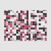 Moderne pret magenta geometrisch tissuepapier (Voorkant)