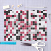 Moderne pret magenta geometrisch tissuepapier (Craft)