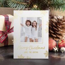 Moderne pret snowflakes vrolijk kerstscript foto