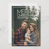 Moderne pretkerst - 1 volledige foto feestdagenkaart (Voorkant)