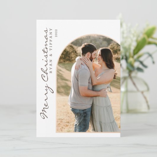 Moderne pretkerst met foto's kaart (Staand voorkant)