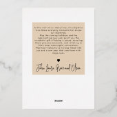 Moderne Prettig Kerstmis Minimalistisch 1 Foto Ele Folie Feestdagenkaart (Achterkant)