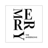 Moderne Prettig Kerstmis Rubberstempel (Afrduk)