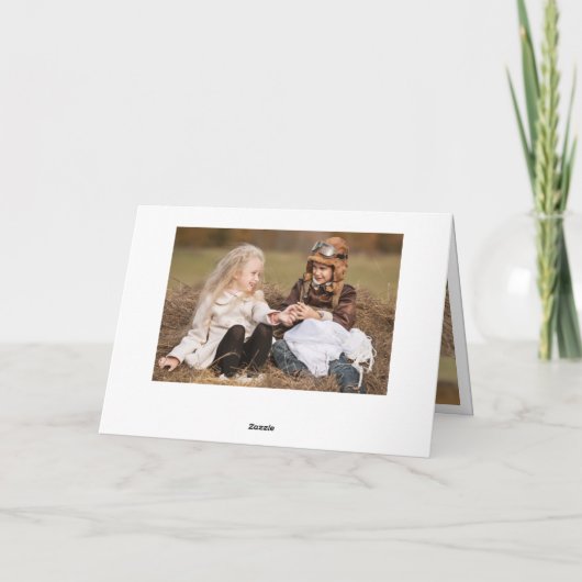 Moderne Prettige feestdagen 3-FOTO-kerst (Achterkant)