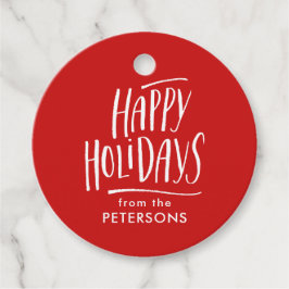 Moderne Prettige feestdagen Bedankjes Labels