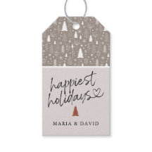 Moderne prettige feestdagen calligrafie gepersonal