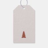 Moderne prettige feestdagen calligrafie gepersonal cadeaulabel (Achterkant)