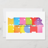 Moderne prettige feestdagen feestdagenkaart (Voorkant)