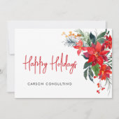 Moderne Prettige feestdagen Feestdagenkaart (Voorkant)