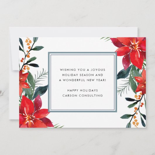 Moderne Prettige feestdagen Feestdagenkaart (Achterkant)