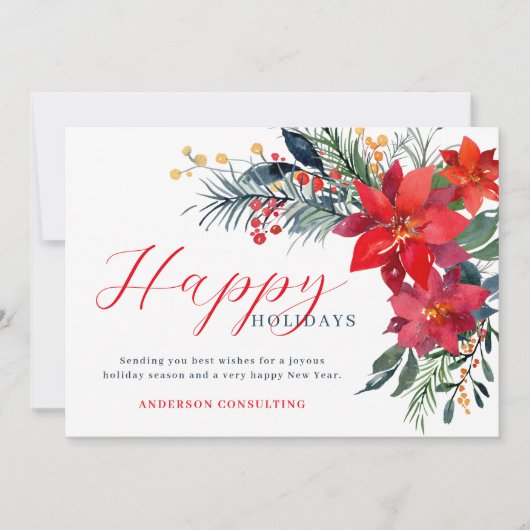 Moderne Prettige feestdagen Feestdagenkaart (Voorkant)