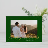 Moderne Prettige feestdagen Folie van het Manuscri (Staand Voorkant)