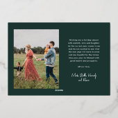 Moderne Prettige feestdagen foto (Achterkant)