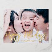 Moderne Prettige feestdagen foto (Voorkant)