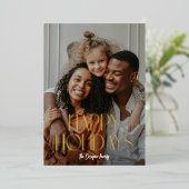 Moderne Prettige feestdagen Foto Folie Holiday Car (Staand Voorkant)