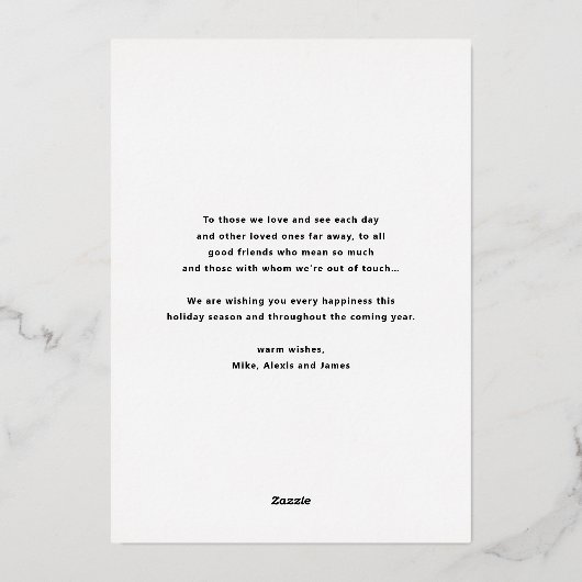 Moderne Prettige feestdagen foto van Script Red (Achterkant)