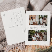 Moderne Prettige feestdagen Gecentreerd met drie f