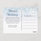 Moderne Prettige feestdagen kerstgroet Briefkaart (Achterkant)