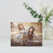 Moderne Prettige feestdagen kerstgroet Briefkaart (Staand voorkant)