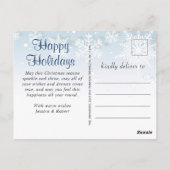 Moderne Prettige feestdagen kerstgroet Briefkaart (Achterkant)