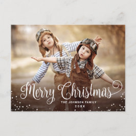 Moderne Prettige feestdagen kerstgroet Briefkaart