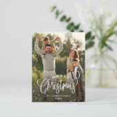 Moderne Prettige feestdagen kerstgroet Briefkaart (Staand voorkant)