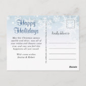 Moderne Prettige feestdagen kerstgroet Briefkaart (Achterkant)