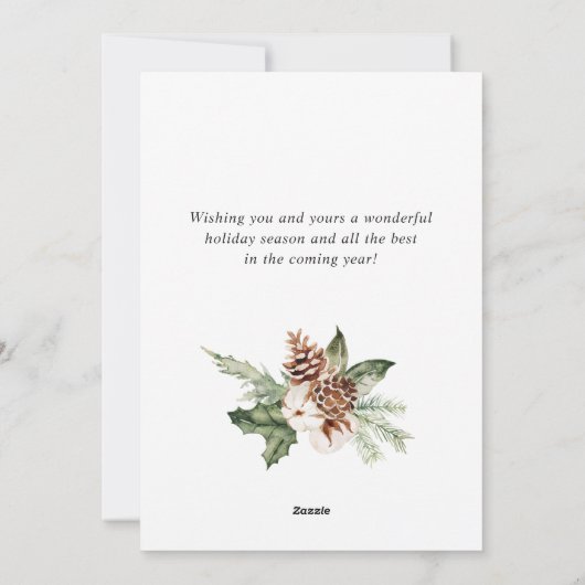 Moderne Prettige feestdagen kerstgroet Feestdagenkaart (Achterkant)